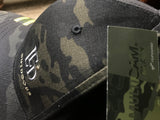 LED Outdoors™ Black Camo Flexfit Trucker